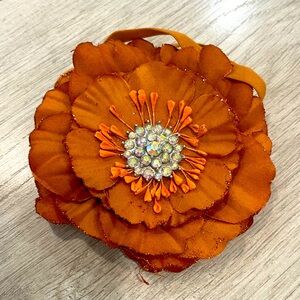 Golden Brown / Burnt Orange Tieks Flower